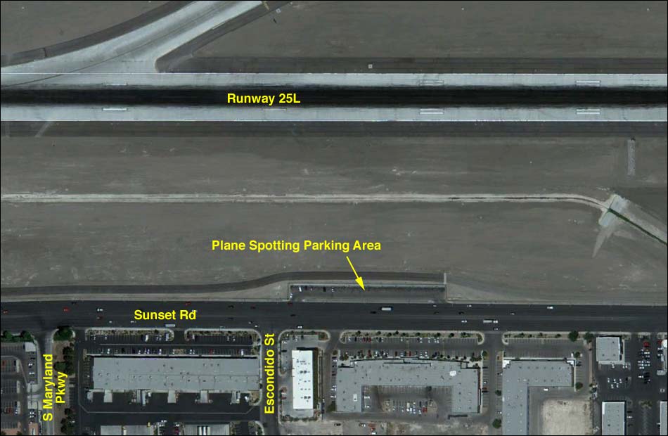 Reid International Airport Plane spotting map