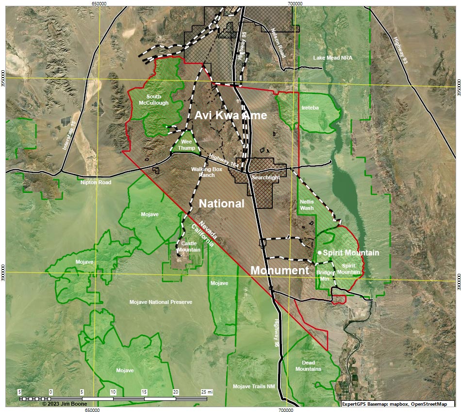 Avi Kwa Ame Overview Map