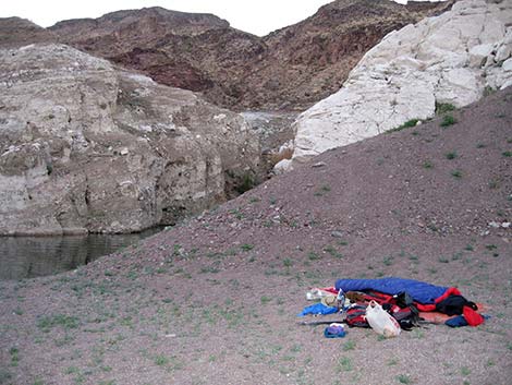 Lake Mead LNT campsite