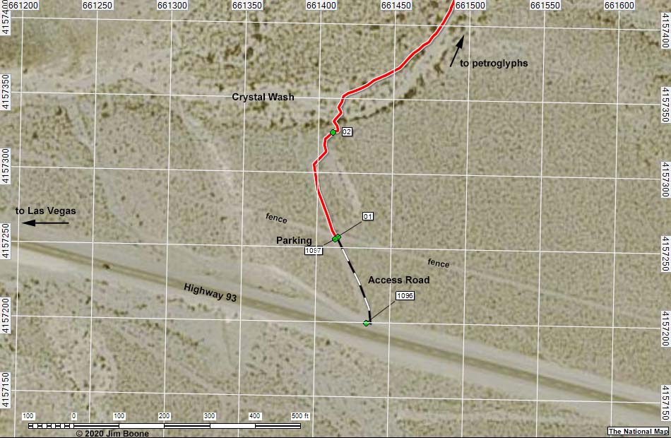 Crystal Wash Entrance Parking Map