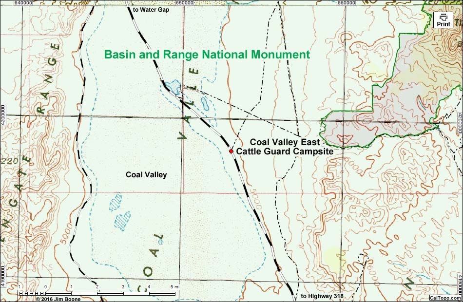 Coal Valley East Cattle Guard Campsite