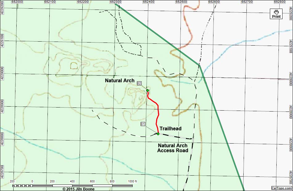 Natural Arch Map