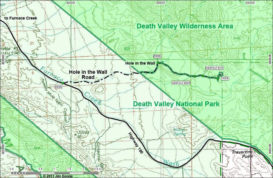 Hole in the Wall Road Map