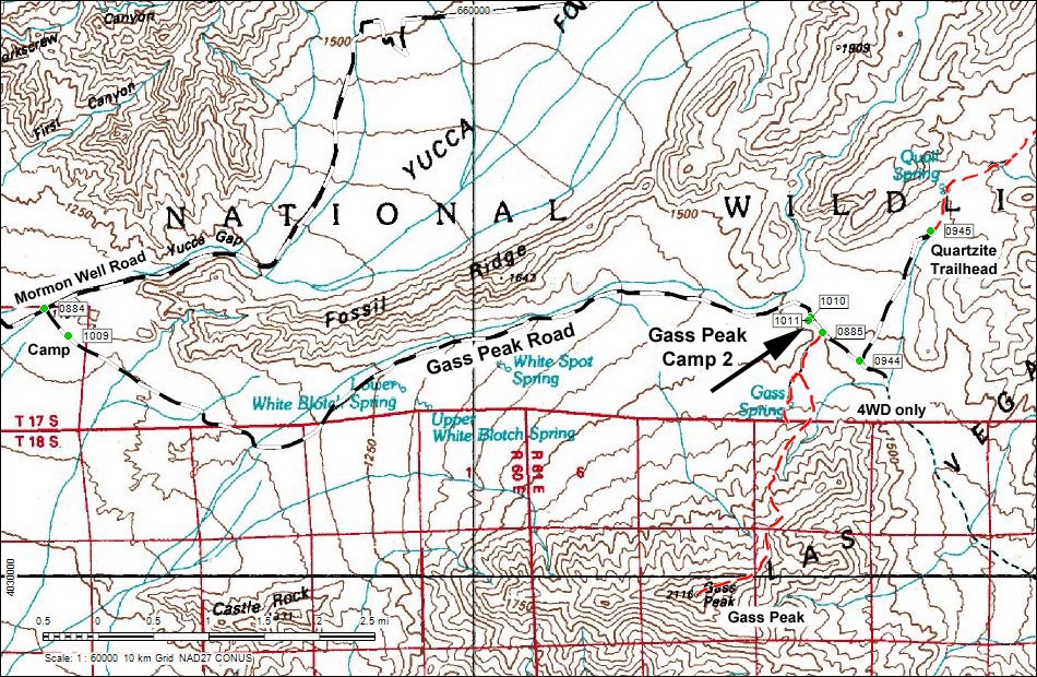 Gass Peak Road Map