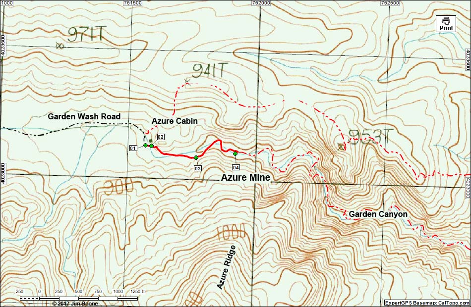 Agua Chiquita Spring Map