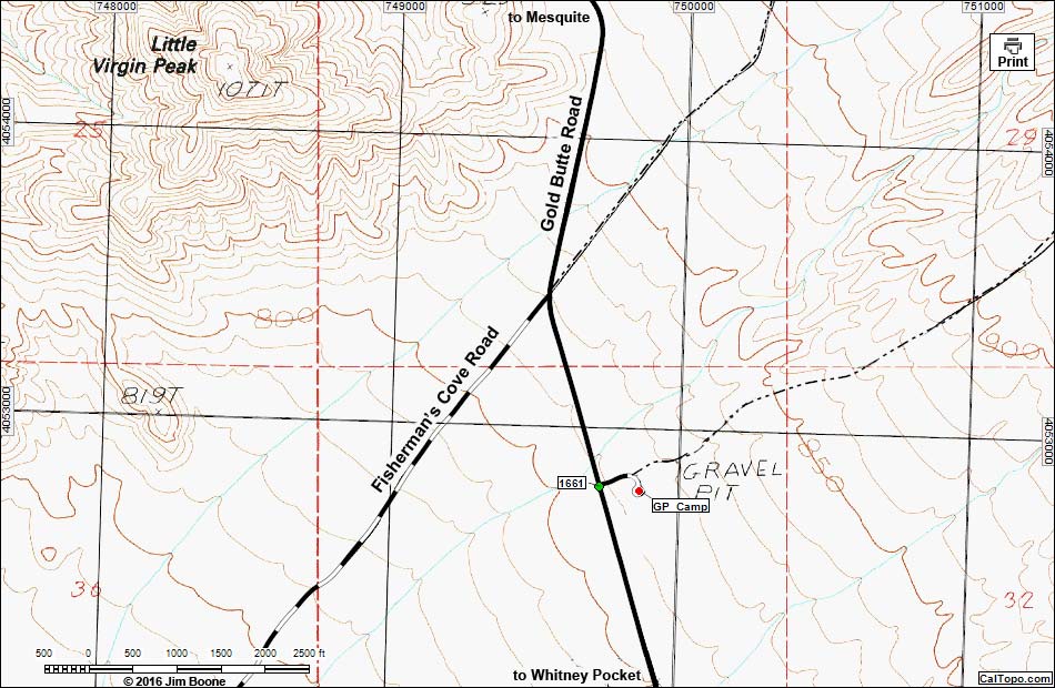 Gravel Pit Camping Map