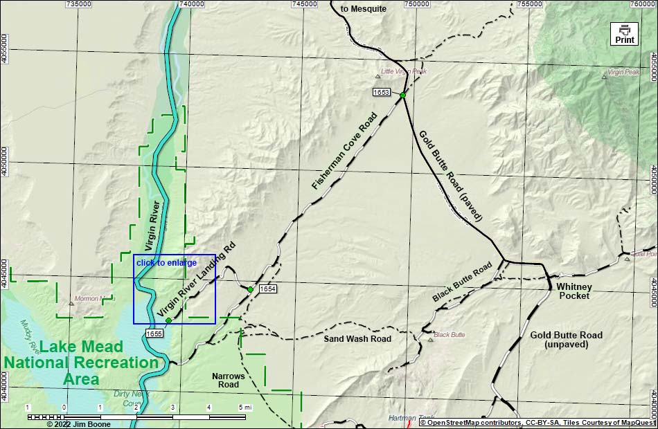 Gentry Ranch Area Map