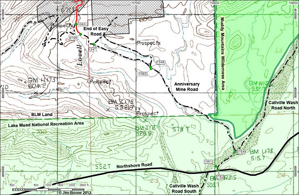 Anniversary Mine Road Map