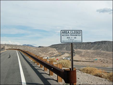 White Rock Canyon Trailhead closure