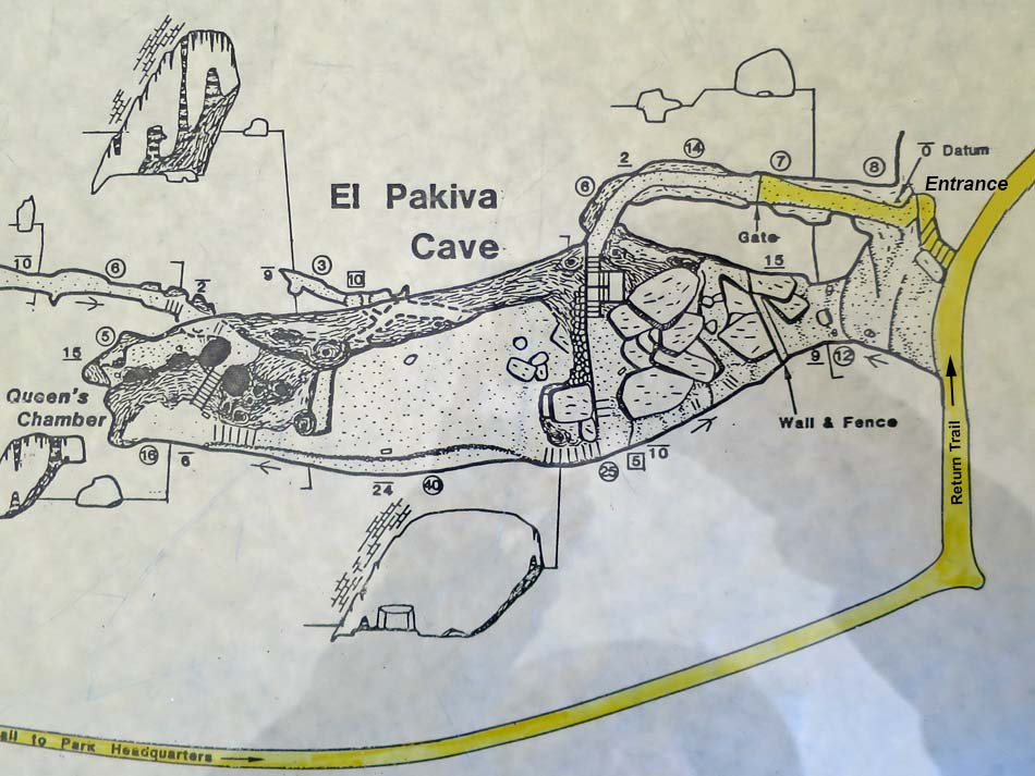 Mitchell Caverns Trail Map