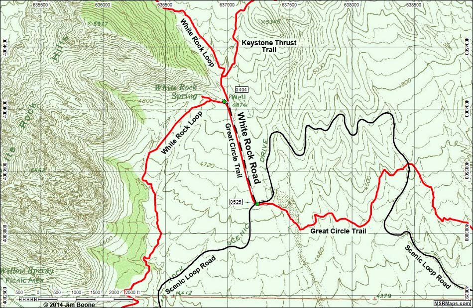 Scenic Loop Road Map