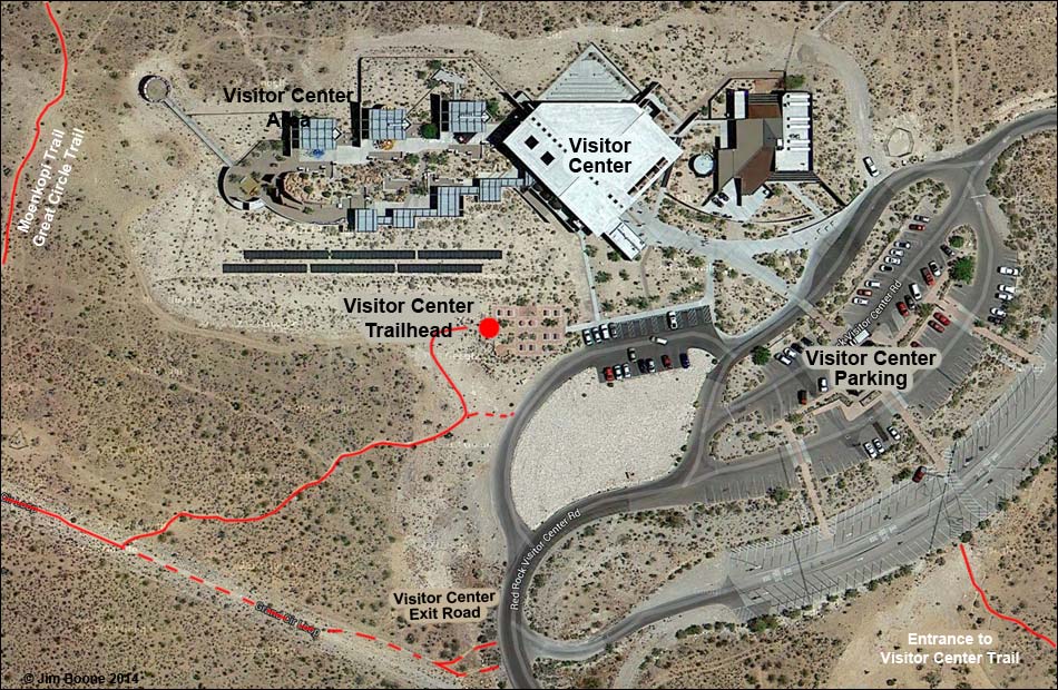 Visitor Center Trailhead Map