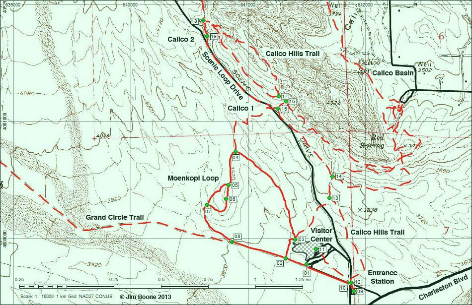 Entrance Station - Moenkopi Hill Loop Map